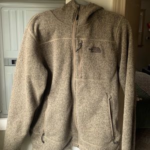 North face hoodie size medium beige color